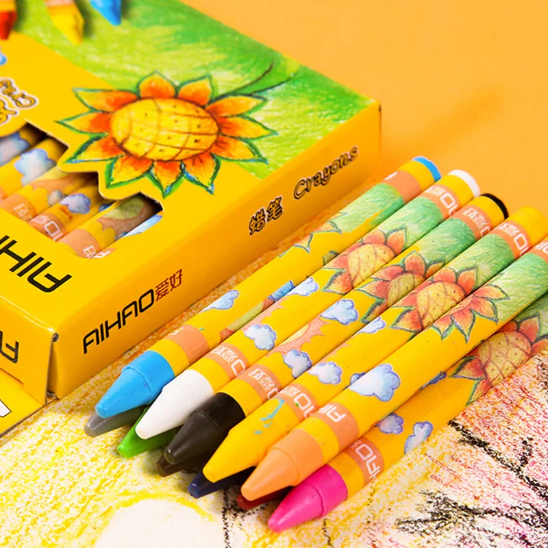 

Цветные Восковые карандаши THE9, пастельные ручки для рисования, пастельные масляные цветные карандаши для детей, школьные принадлежности