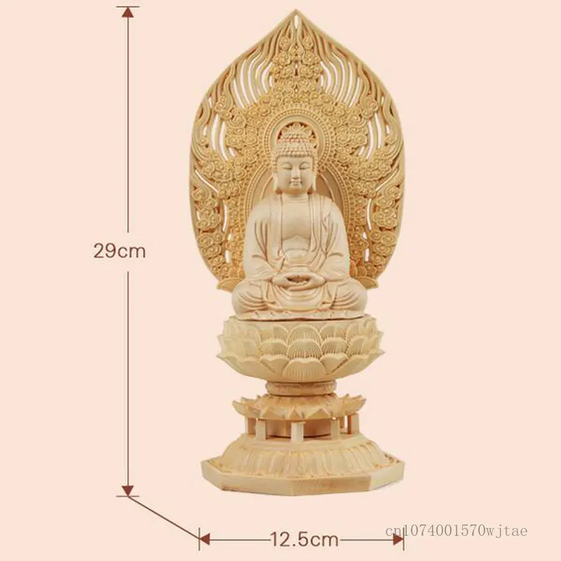 Статуя Будды Fengshui, Декор для дома и офиса, ремесла ручной резьбы по дереву, статуя из искусственного лотоса, украшение (art.: 3920c1a634418) - 3920c1a634418