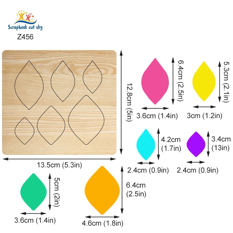 

ScrapbookCutSky-Z456 Wooden Cutting Knife Die Is Used With The Machine