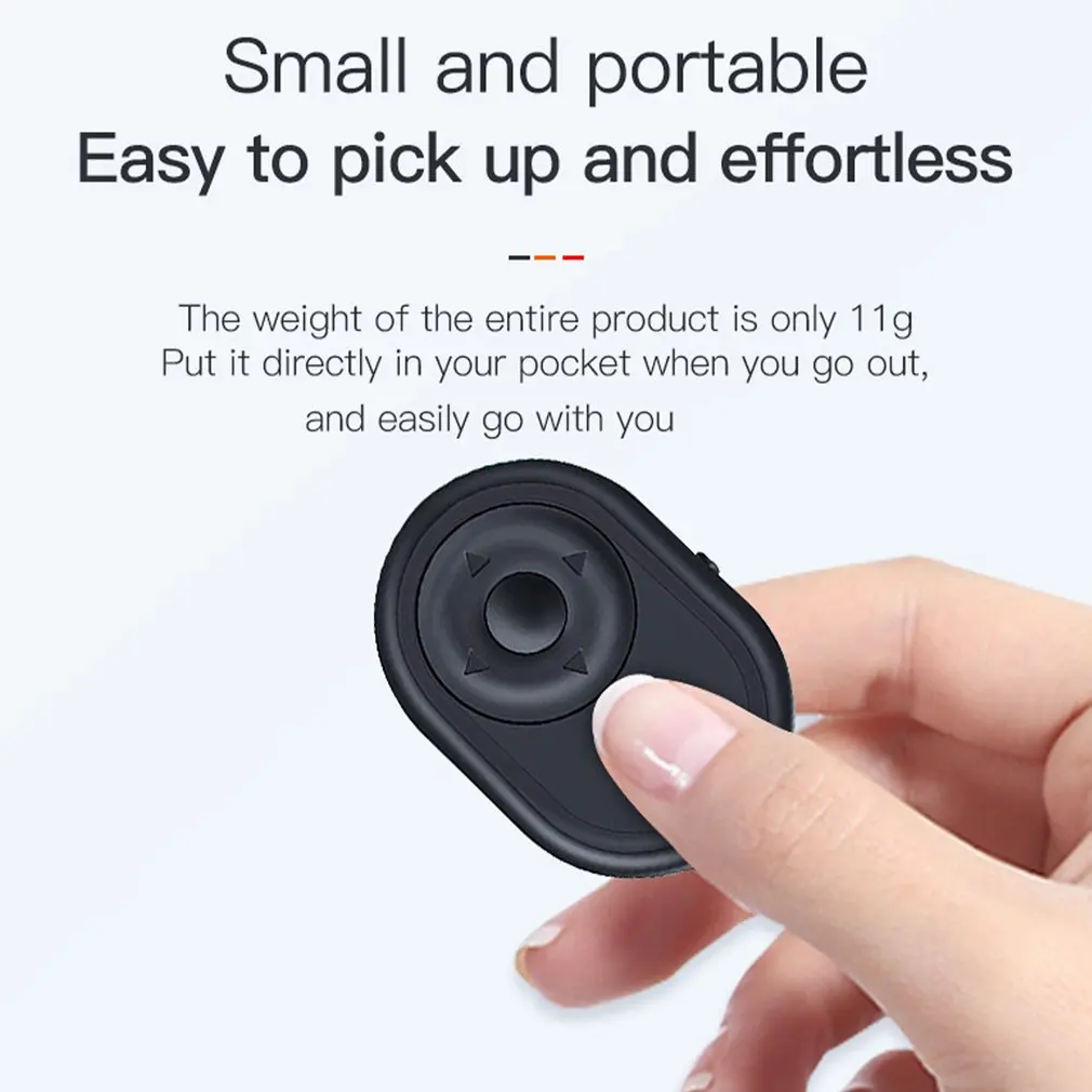 

Mini Wireless Bluetooth Remote Shutter Controller Button Self-timer Camera Stick Shutter Release Phone Page Turning Controller