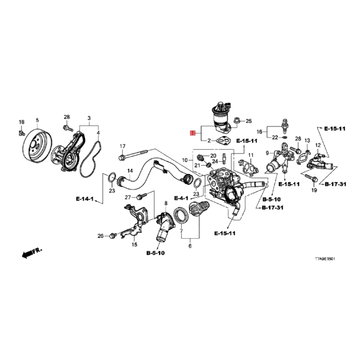 

Рециркуляционный клапан 18011-R1A-A00 EGR для выхлопных газов 18011-5m1-рог для Honda Acura Accord Civic CR-V 2010-2022, клапан EGR для автомобиля