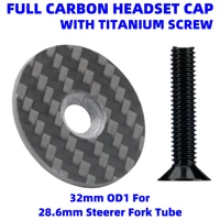 bicycle headset carbon top cap carbon fiber bike stem 28 6mm 1 18 steerer fork tube headset cap cover