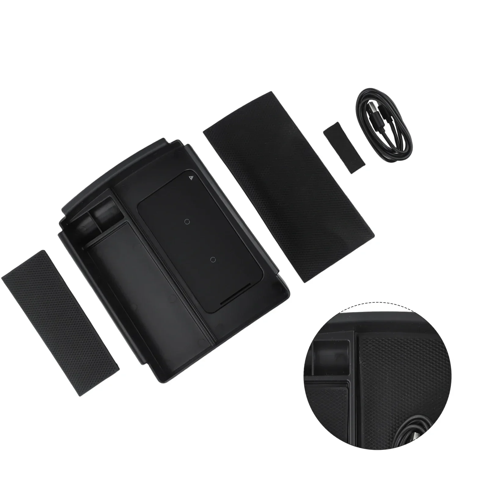 1 шт. 2-в-1 автомобильный подлокотник для передней консоли ящик хранения