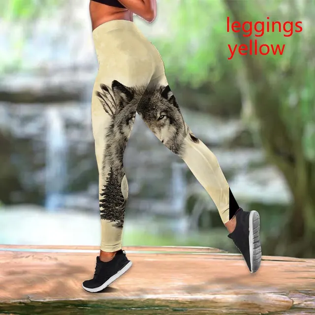 Women's Fashion Native Wolf 3D Print 