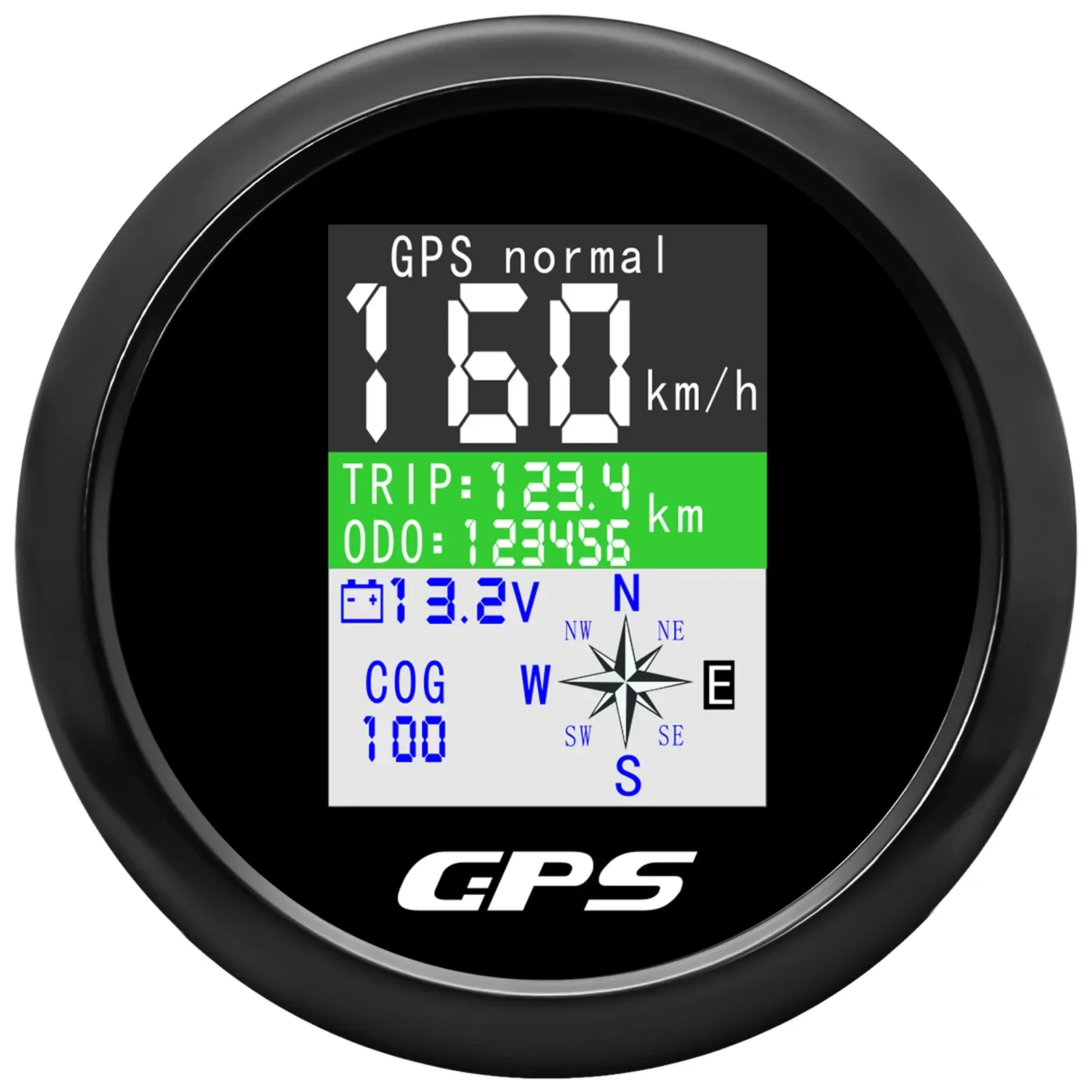 

Цифровой GPS-Спидометр 85 мм, одометр с GPS-антенной, TFT-экран, водонепроницаемый универсальный вольтметр для автомобиля, лодки, мотоцикла, 12 В, 24 В