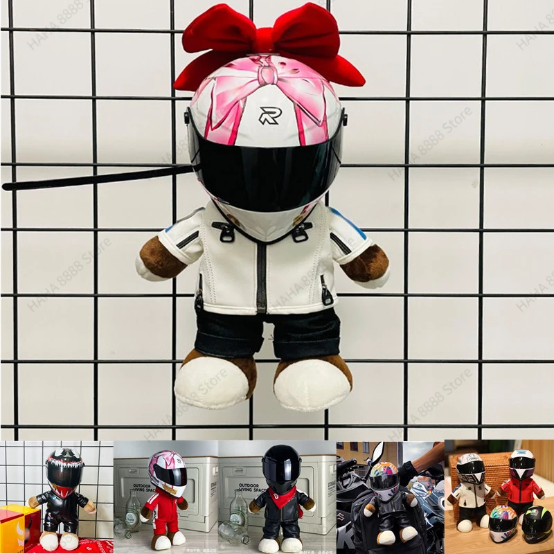 Подвеска в виде медведя украшение для автомобиля игрушек на мотоцикл плюшевый