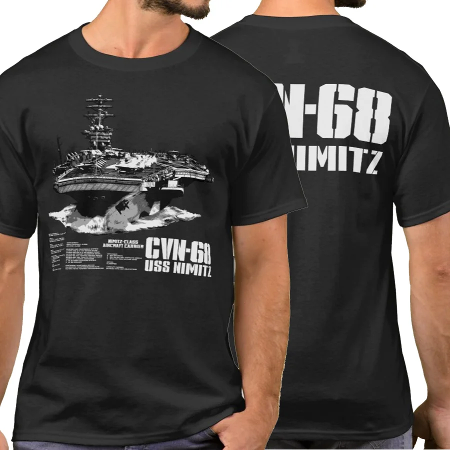 

Nimitz Class Aircraft Carrier Lead Ship CVN-68 USS Nimitz T-Shirt. Summer Cotton Short Sleeve O-Neck Mens T Shirt New S-3XL