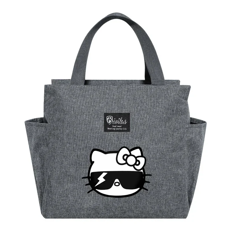 Сумки для обеда Hello Kitty аниме Sanrio сумка пикника мультяшный изолированный пакет