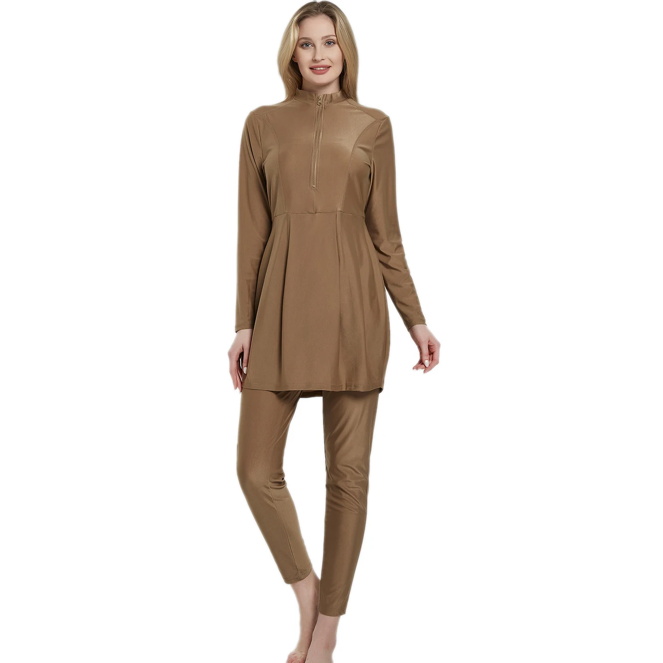 New Woman Muslim Swimwears Burkini Mujer Maillot De Bain Hair Hood Cap Modest Burqini Islamic Hijab Beach Bourkini  Pool Borkini