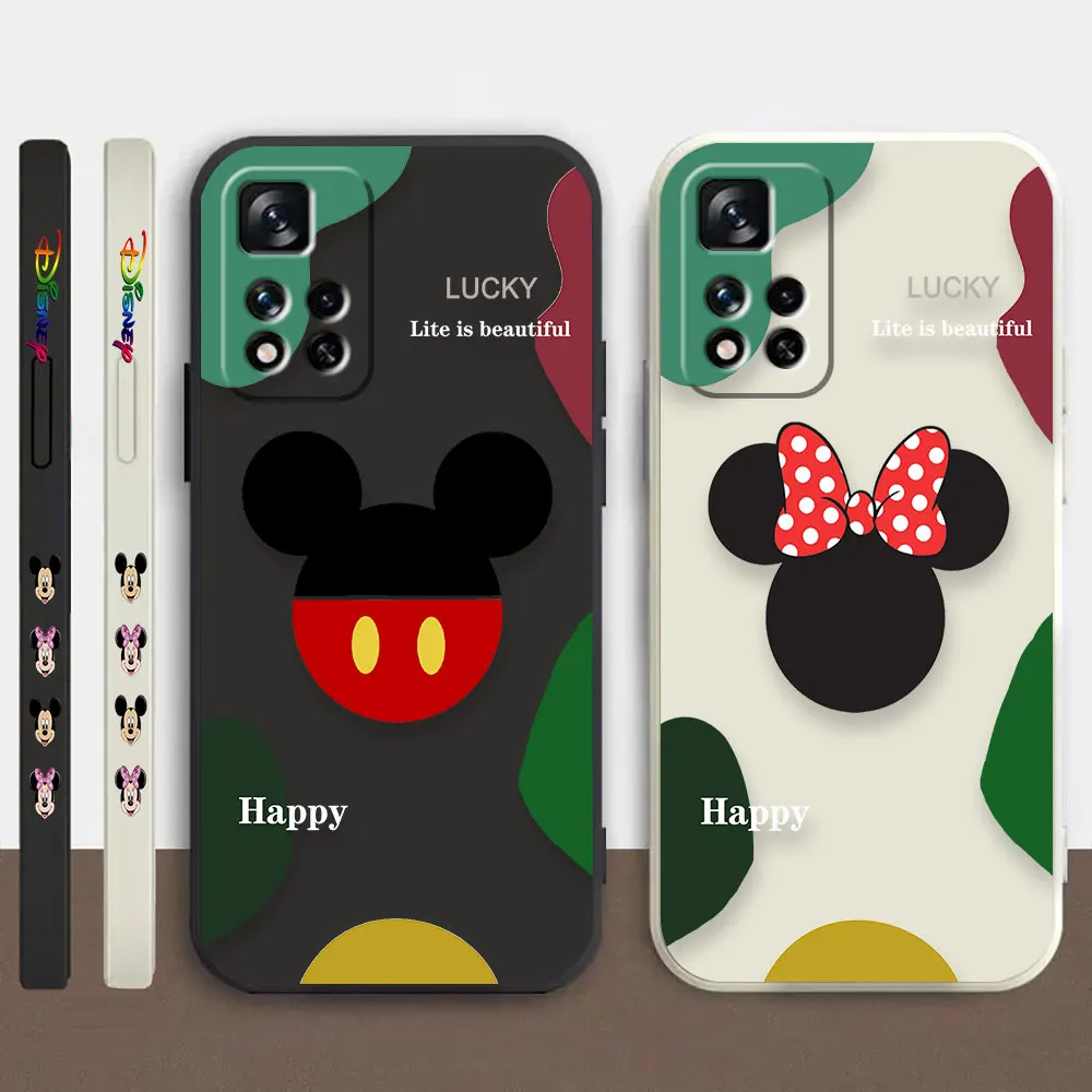 

Phone Case For Redmi Note 12 11 11T 11R 11S 10 9T 8 7 7S PRO PLUS 4G 5G Case Cover Fundas Cqoues Shell Mickey Minnie Mouse Fead