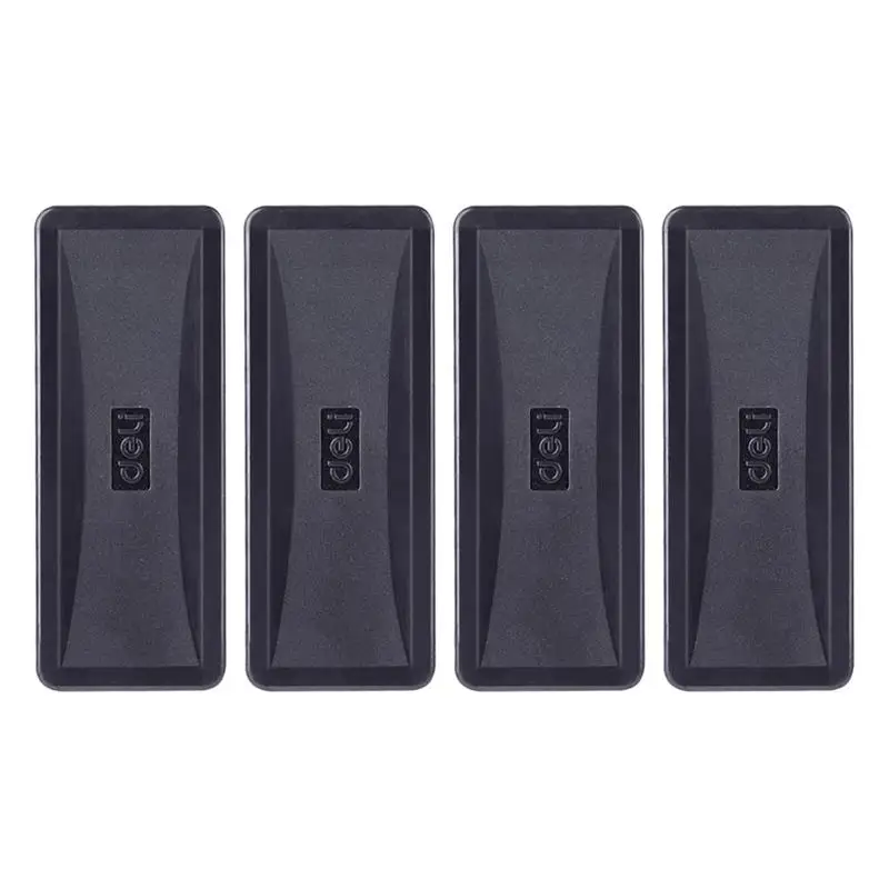 

4pcs Magnetic Whiteboard Eraser for Whiteboard School Office Supplies (Black)