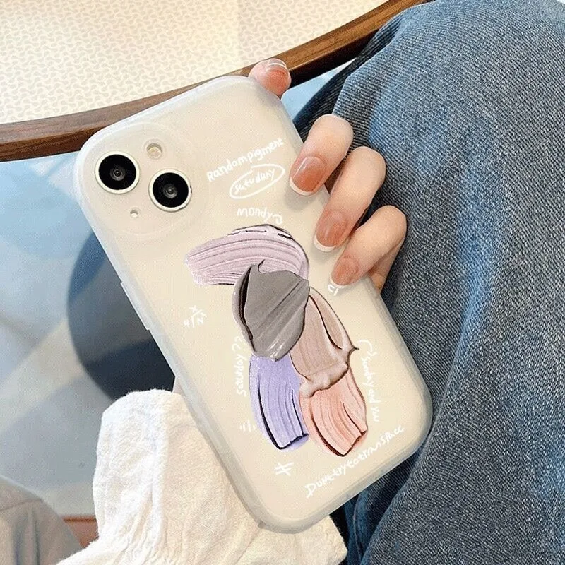 Cute Smirk boy phone case for iphone 14 13 7 8 plus XR XS MAX iphone 11 Pro Max case Transparent soft clear for iphone 12 cover