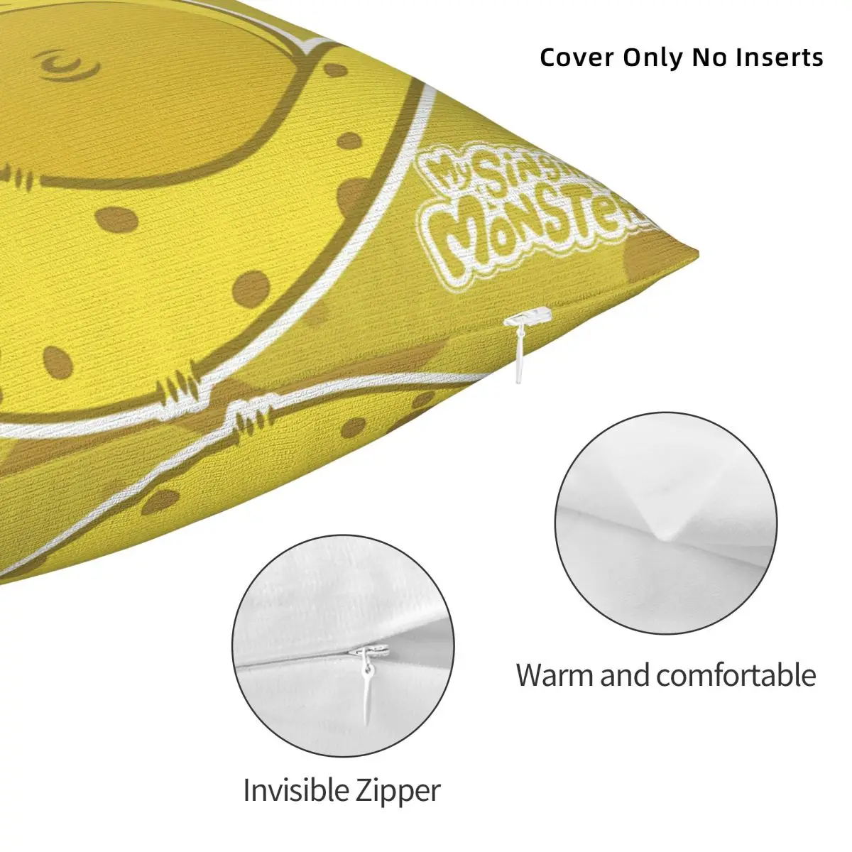 Наволочка мой Поющий монстр декоративная наволочка с рисунком мультяшная игра