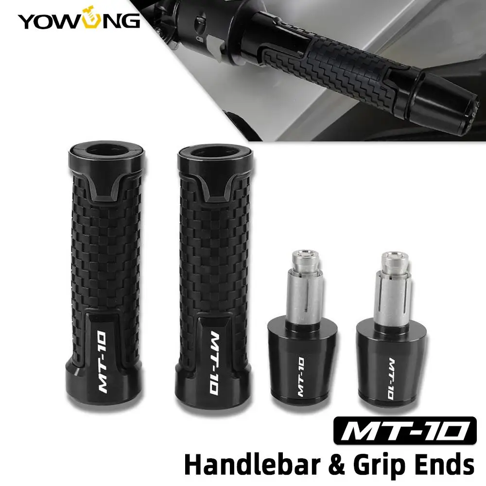 

For YAMAHA MT10 MT-10 MT 10 SP 2016 2017-2019 Motorcycle Accessories 7/8"22mm Handle grips handlebar grip ends Plug with logo