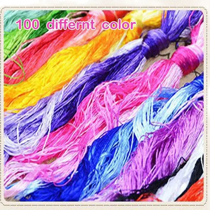 100 pieces silk embroidery / Suzhou embroidery thread / common color silk thread / small sticks of hand embroidery embroider