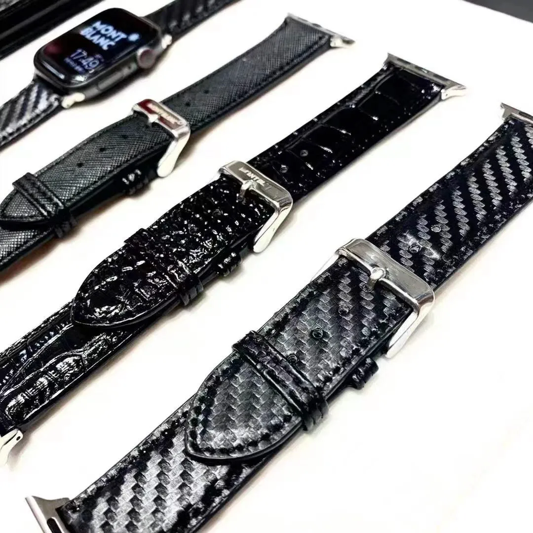 

Leather Strap for Apple Watch Band Se 7 44mm 42mm 40mm 38mm Smart Bracelets Watchband on IWatch Band for Series 7 6 5 4 3 2