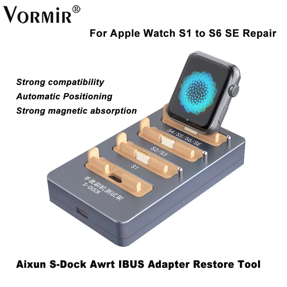 JCID AIXUN S-DOCK Awrt iBUS адаптер восстанавливает программатор для Apple Watch S1 S2 S3 S4 S5 S6 восстанавливает часы тест стенд Инструменты для ремонта