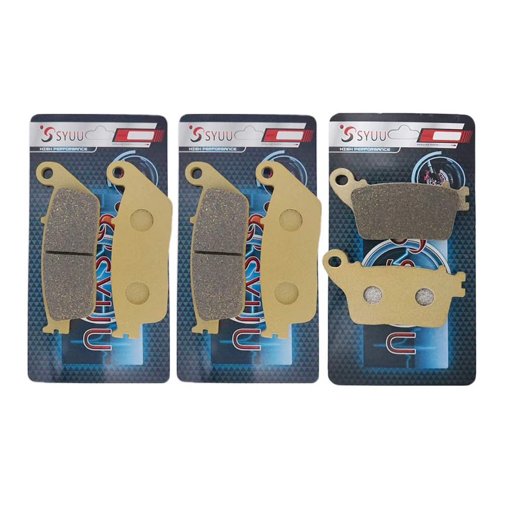 Мотоциклетные медные полуметаллические Передние Задние тормозные колодки для