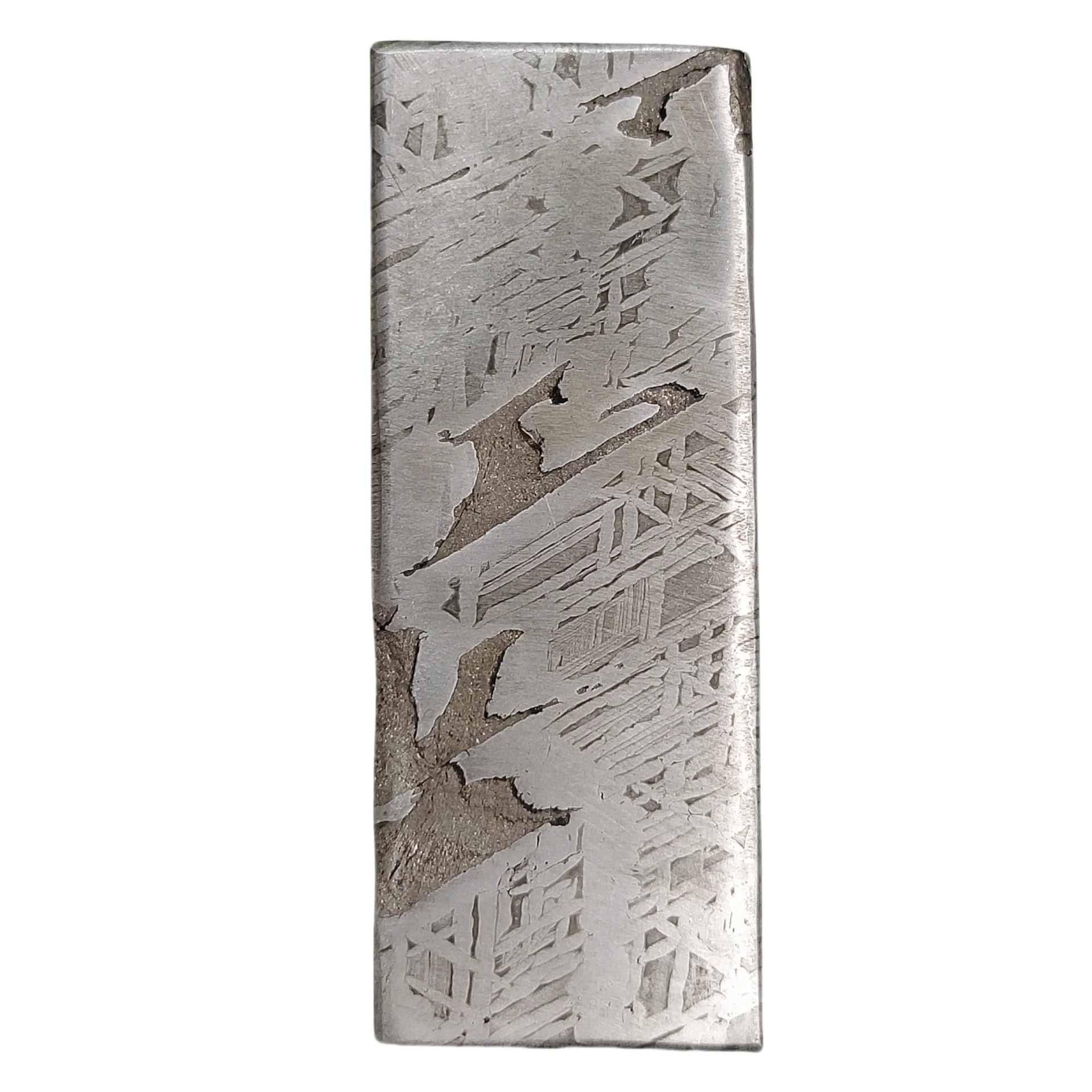 57 г Kawałek метеорита Muonionalusta Образец натурального железного Коллекция ломтиков -TC518