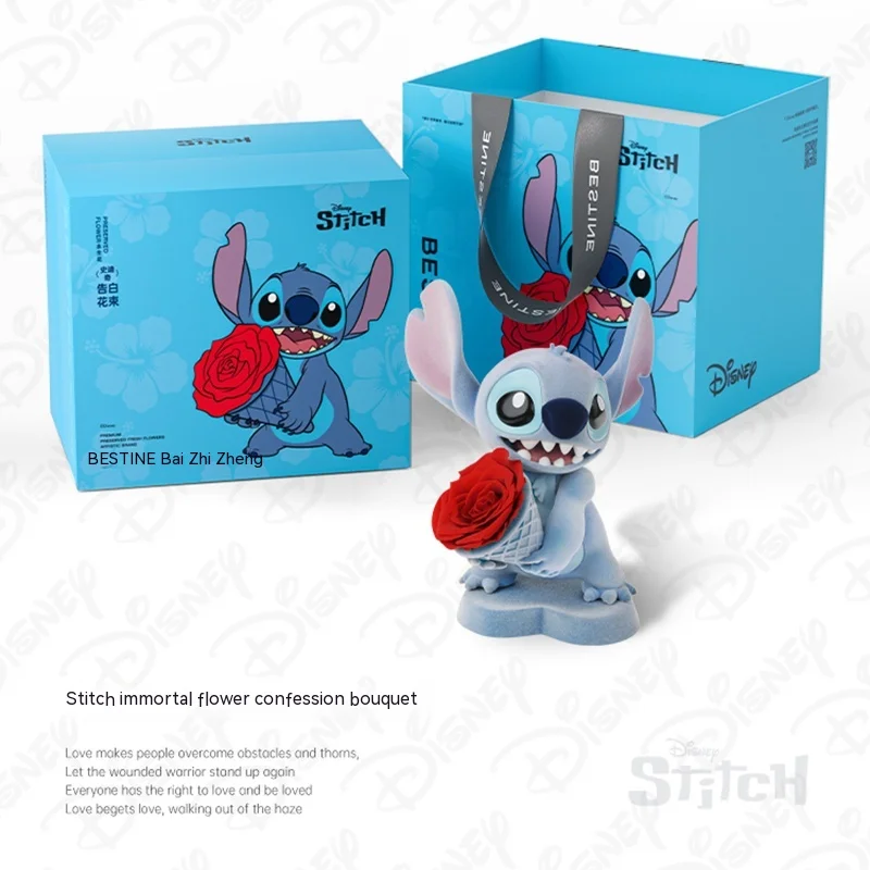 

Милая Подарочная коробка с изображением неизменных цветов розы, фигурки, книжная полка для детской комнаты, декоративная игрушка, подарок на Рождество, День Святого Валентина, новый год