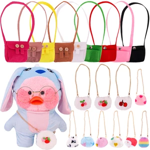30cm Duck Doll Accessories Plush Bags Crossbody Bag Handmade Decoration Toys For Lalafanfan Cafe Duc in USA (United States)