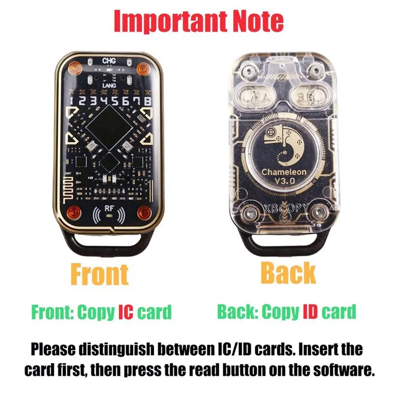 Эмулятор RFID-чипов A25P Chameleon V3.0 + 4 брелока XUID, 125 кГц, 13,56 МГц, дубликатор IDIC смарт-карт, копировщик меток (art.: 3920d853a92b5) - 3920d853a92b5