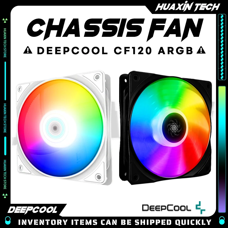 

Пиновый RGB-Вентилятор DEEPCOOL CF120 ARGB 120 мм, 5 В, 3 контакта