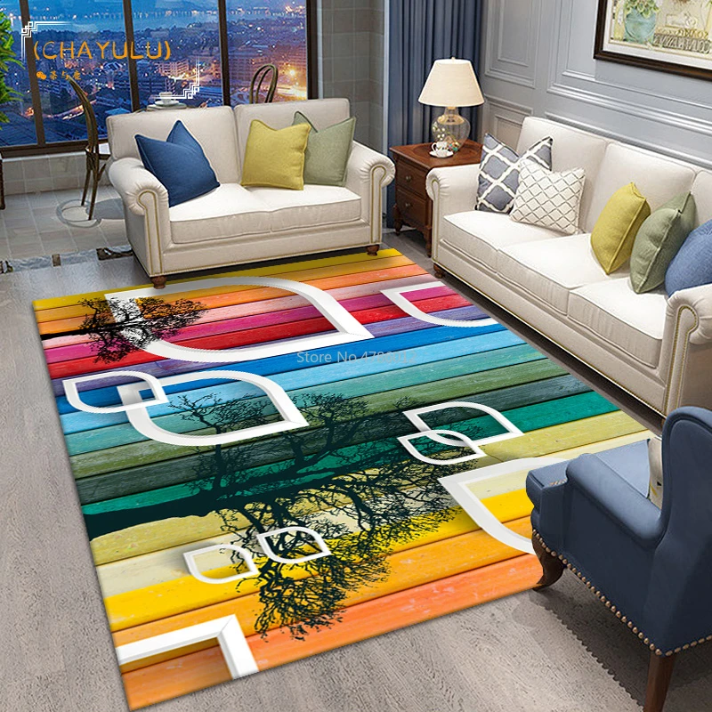 

Modern Gold Diamond Velvet Living Room Coffee Table Sofa Carpet Bedroom Balcony Hallway Cushion Rectangular Customization