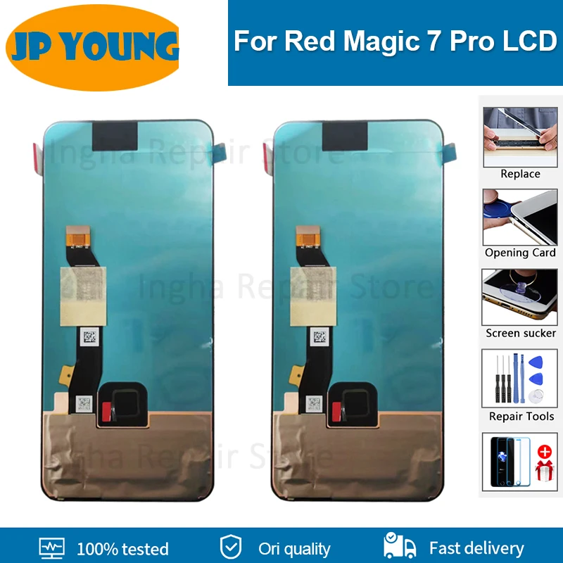 Фото 6,8 ''оригинальный Amoled для ZTE nubia Red Magic 7 NX679J ЖК-экран для RedMagic 7 Pro 7Pro дисплей Сенсорная панель дигитайзер в сборе №1