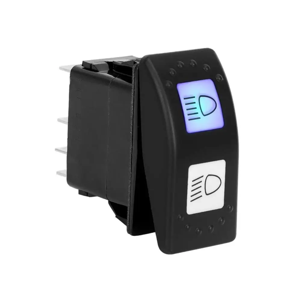 

15A 24V переключатель типа лодки модификация автомобиля светодиодный индикатор переключатель фар отличная проводимость ABS полнолучевой переключатель яхта
