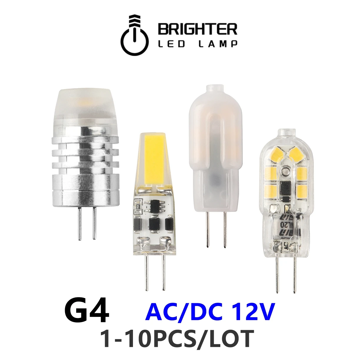 

1-10PCS New Mini G4 12V LED Lamp Dimmable 3W COB Bulb AC DC 12V Lampada COB 360 Beam Lampada G4 COB Lights Replace Halogen