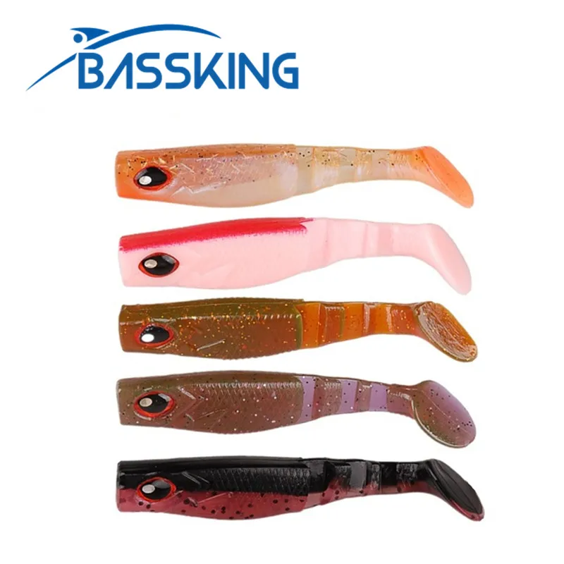 

Мягкая рыболовная приманка BASSKING 8 шт., 8 см, 6,5 г, силиконовая Мягкая приманка, искусственные приманки, рыба в форели, рыболовный воблер
