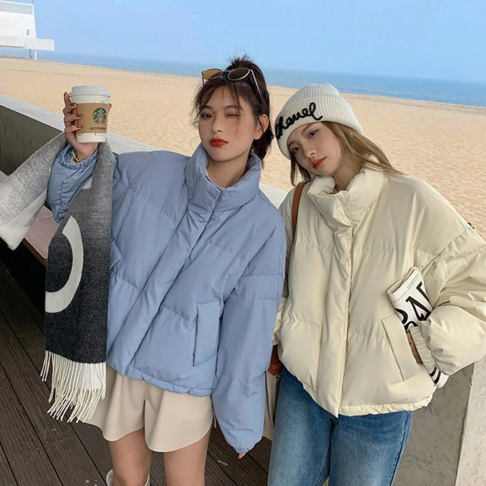 Winter New Jacket Women's Short Korean Loose Bread Fashion Down Padded Jacket Bubble Suit All-match Thickened Warm Jacket