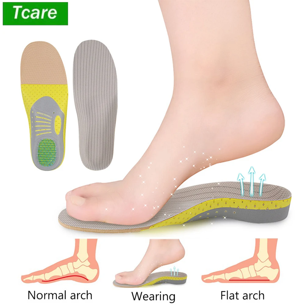 Tcare Премиум ортопедические Гелевые Стельки ортопедические плоские стельки для обуви ортопедические стельки для подошвенного фасциита