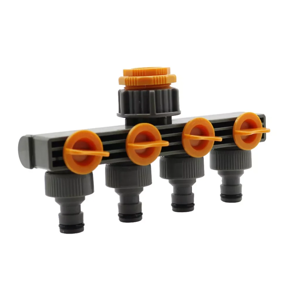 

New Garden hose splitter Hose Connector Garden Splitter Irrigation Adapter 4-way Water Hose Connectors Homebrew for Faucet2022