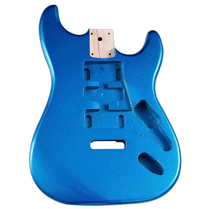 

Metallic Blue Poplar Wood ST Electric Guitar Body Factory Made Guitar Accessories Good Guitar Barrel 5.6cm Pocket Width