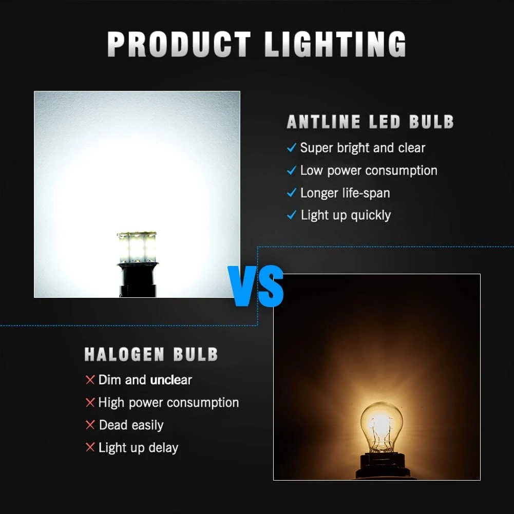 Фонарики головного света 20X Для суперъярких 3014 50-SMD Белые 1156 1141 1003 BA15S лампы для