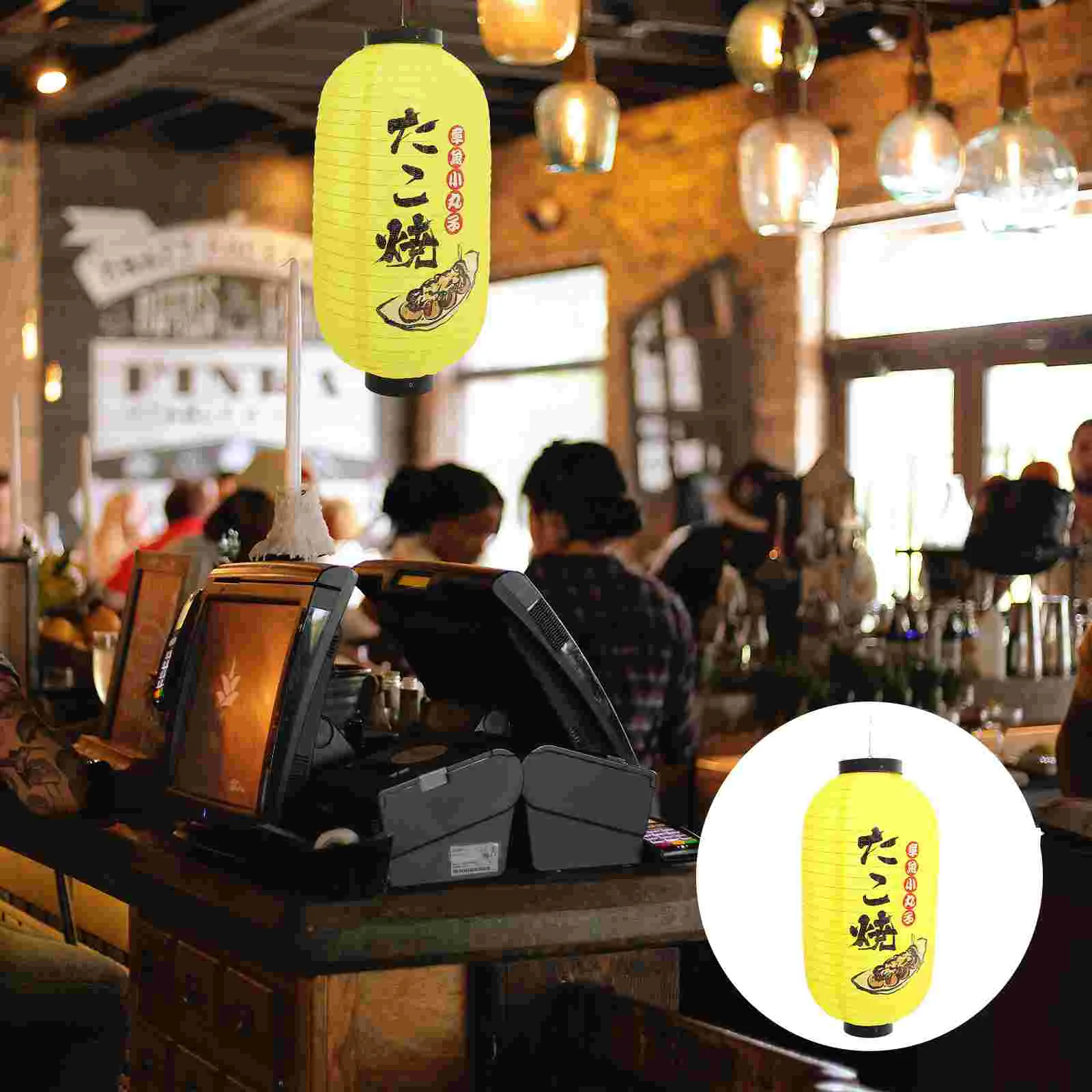 

Japanese Ramen Lantern Hanging Lanterns Bar Light Outdoor Silk Chinese Decor Sushi Restaurant Decoration Shop
