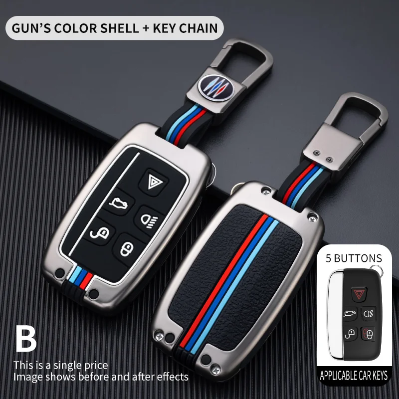 

Car key case for jaguar xf xj for land rover freelander 2 protection cover auto holder shell keychain accessories car-styling