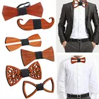 Уникальный дизайн, модный деловой мужской декоративный галстук-бабочка ручной работы, Однотонный Регулируемый ремень в виде Красной груши, винтажный галстук-бабочка