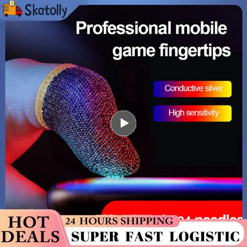 

Gaming Finger Sleeve Sensitive Portable Fingertips Anti-slip Sweatproof Finger Cots Cover For Pubg Mobile Games Finger Cover