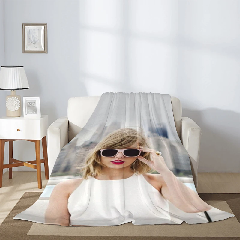 

Singer Blanket T-Taylor S-Swift Sofa Blankets for Decorative Sofa Fluffy Soft Blankets & Throws Summer Comforter Furry Throw Bed
