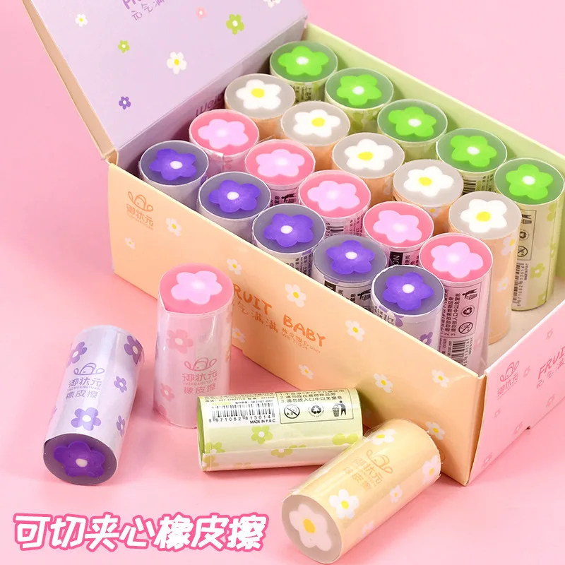 

1 случайный милый цветочный пончик креативные детские игрушки Ластики для детей милые школьные принадлежности милые канцелярские принадле...