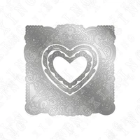 2022 hot sale love heart metal cutting dies for diy scrapbooking crafts stencils make photo album handmade decoration template