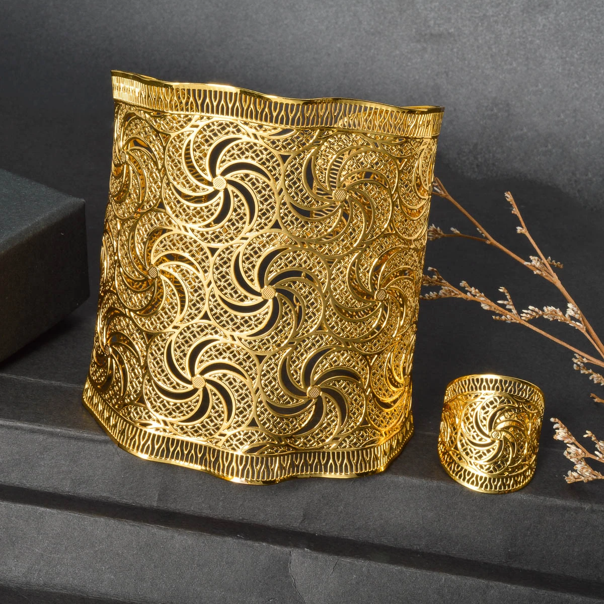 Классические романтические комплекты ювелирных изделий свадебные браслеты