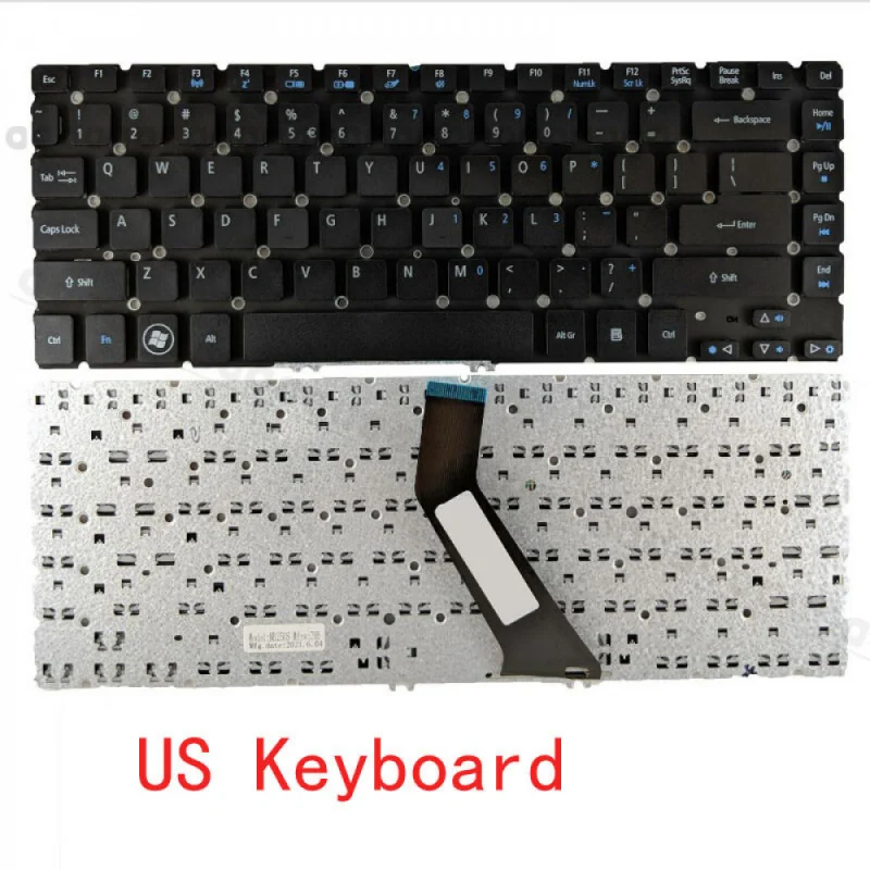 Фото Новая клавиатура AS+US/RU для ноутбуков Acer Aspire V5-471, V5-471G, V5-471PG, V5-431 серии, замена клавиатуры №1