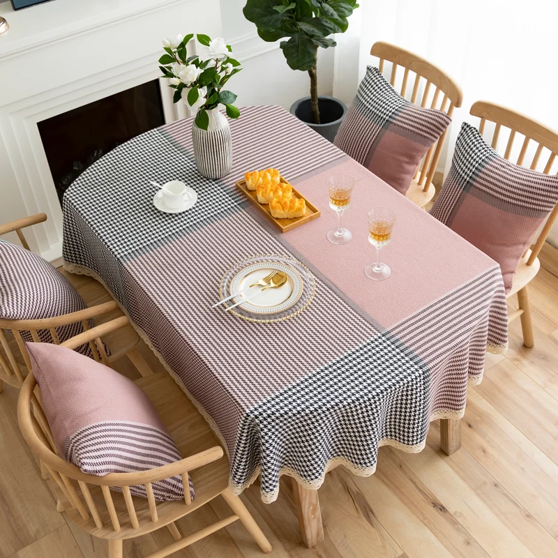 

Table Cloth 2021 New Oval Table Cloth Foldable Telescopic Table Long Oval Grid