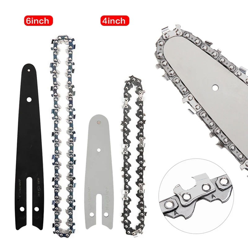 

4 /6 Inch Chains for 4/6 Inch Electric Saw Chainsaw Chain 6 Inches Electric Saw Parts,4 6 Inch chainsaw guide plate