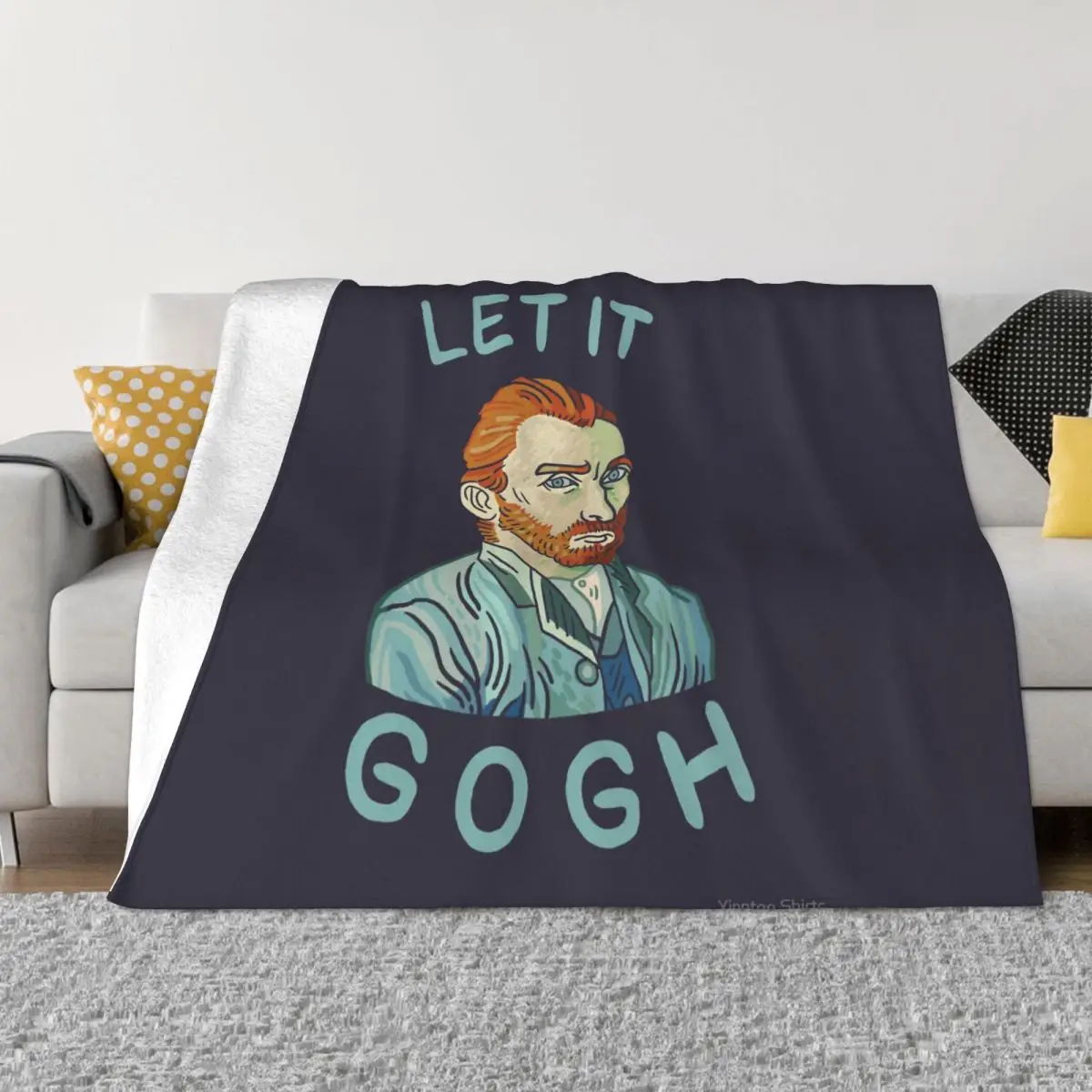 

Let It Gogh Essential Blanket Blanket Bed Furry Winter Comforter Anti-pilling Microfibers Non-stick Washabl the creative Fluffy