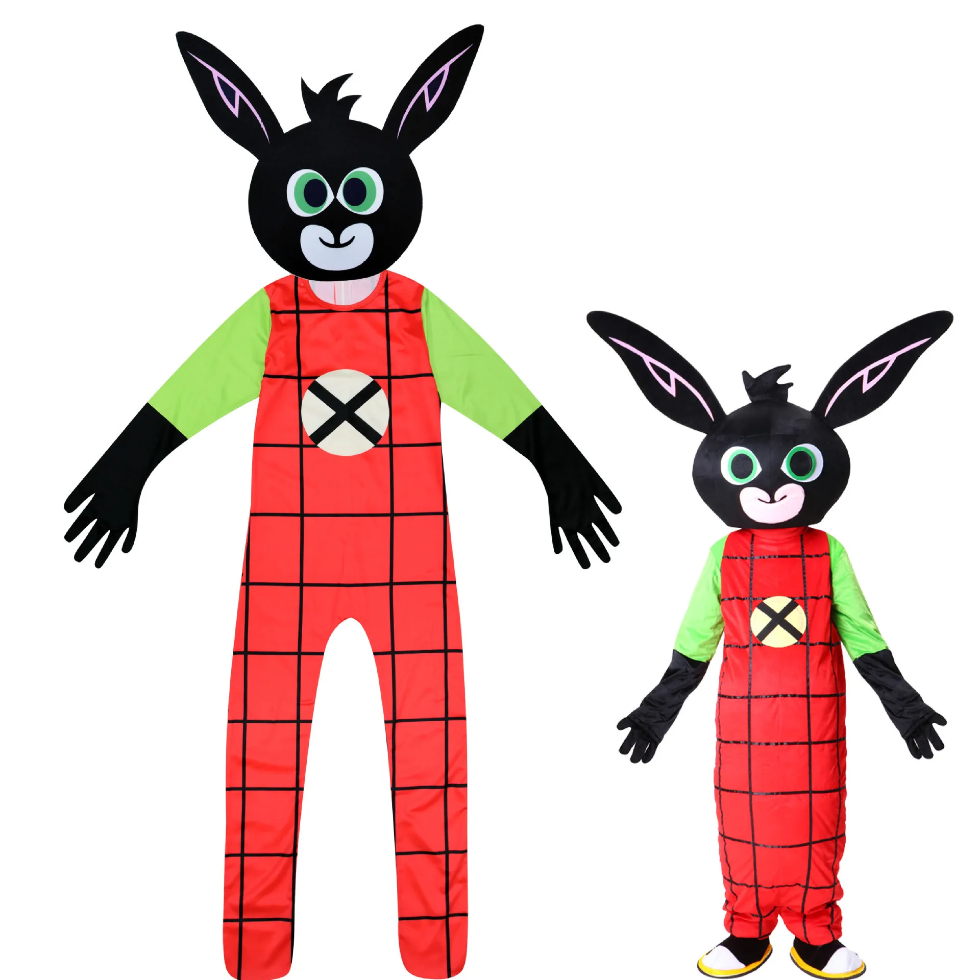 Kids Halloween Costumes Anime Sundrop FNAF Sun Clown Red Rabbit Cosplay Clothing Boys Girl Bodysuit Cartoon Carnival Party Suit